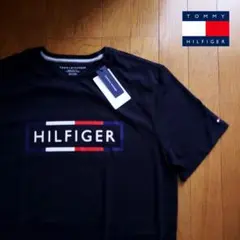 【新品】トミーヒルフィガー 25ss ボックスロゴ Tシャツ ブラック S