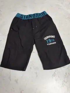 チャンピオンプリント ハーフパンツ 黒