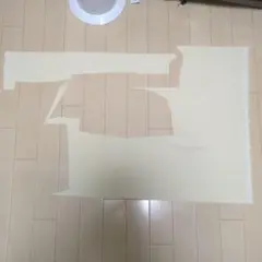 端切れ　チェックアンドストライプ　フレンチコーデュロイ　ヴァニーユ