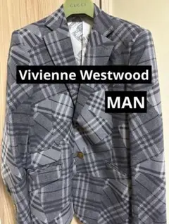 お盆中セール　Vivienne Westwood MAN チェック　ジャケット