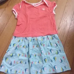 combimini　半袖ワンピース 110cm ピンク/水色