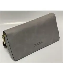 ◆◇◆ SALE ◆◇◆ 新品 FY ジップアラウンド 長財布 グレー 灰色
