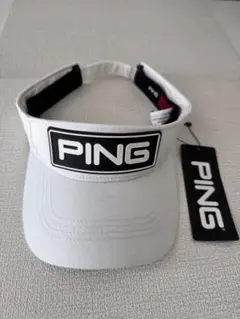 【新品】PING ホワイト バイザー