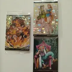 ワンピースウエハース 新世界の覇者 ルフィ&エース 　ナミ&キャロット　バギー