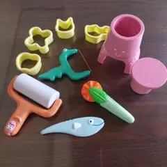 カラフル粘土遊びセット　型のみ