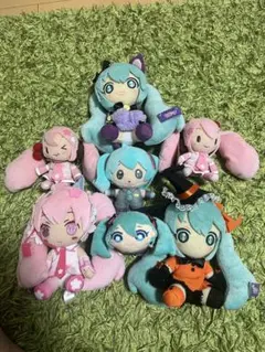 初音ミク　マスコット　ぬいぐるみ　7点