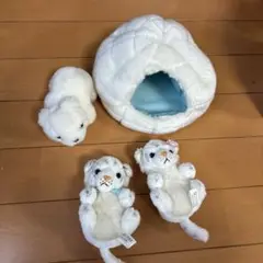 シロクマ かまくら ホワイトタイガー　ぬいぐるみ 人形 動物園