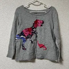 美品　綿100% babyGAP ロンT 90cm 恐竜　グレー　キッズ