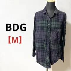 BDG 【M】ネルシャツ チェック柄 ボタンダウン ビンテージ