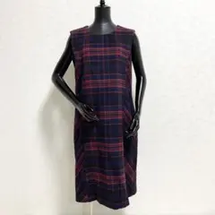 ˚✧₊ ローラアシュレイ タータンチェック ウールワンピース ˚✧₊