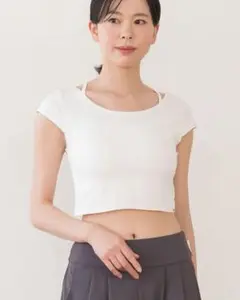 【SUKALA】新品 リブヨギーニツイストトップスセット ホワイト Sサイズ