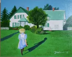 #1588　「赤毛のアンとグリーンゲイブルス➃」アクリル画、原画、風景画、絵画
