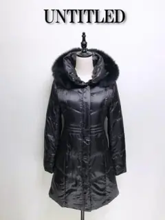 761 UNTITLED アンタイトル ダウンコート 黒 ブラック ファー