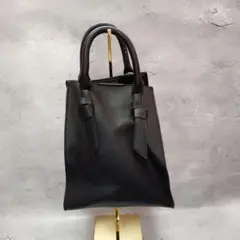 オペークドットクリップ ハンドバッグ ショルダーバッグ 2way 黒