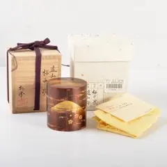 Ｎ４００　棗　『中出松峰作』『朱塗』『手毬棗』　共箱　茶道具 N400 棗 『中出松峰作』『朱塗』『手毬棗』 共箱 茶道具