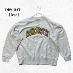 DISCOAT ディスコード 【free】 グレー プリントトレーナー