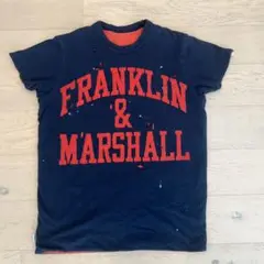 FRANKLIN & MARSHALLネイビー、橙色、リバーシブル、ビンテージ