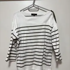 Reflect ボタン付きストライプ長袖Tシャツ