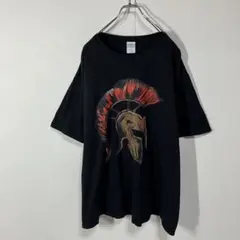 半袖Tシャツ　ナイト　プリント　クルーネック　大きいサイズ　ヴィンテージ感　古着