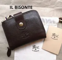 イルビゾンテ IL BISONTE 二つ折り財布 ブラウン 茶色 マロン