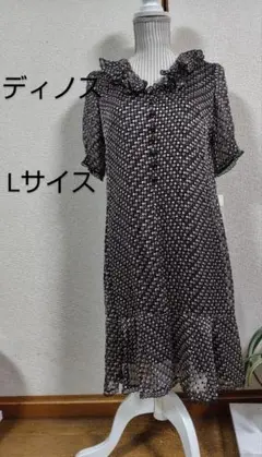 お盆期間 値下げ！半袖ワンピース Lサイズ