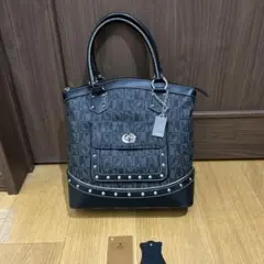 BONIA ロゴ入り ブラック ハンドバッグ新品！