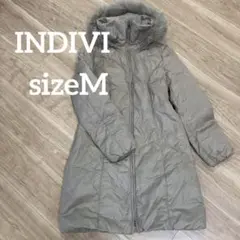 INDIVI ライトグレー サイズM ダウンコート