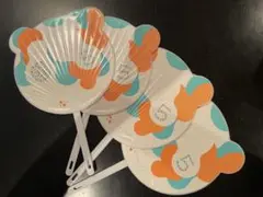 MARUGOクマ型うちわ 4枚セット