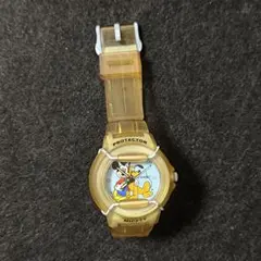 ミッキー キッズ腕時計 クリアイエロー