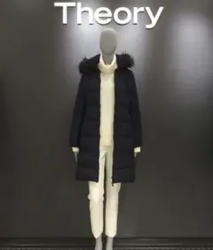 エレガンス【theory】ファー付きロングダウンコート SIZES