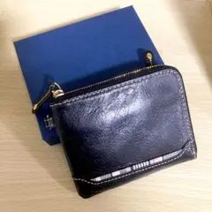 【新品・即購入OK・送料無料】豚革2つ折り財布 Lジップ ミドルウォレット