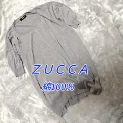 【ズッカ】ゆったり サマーニット　綿100% グレー 半袖 トップス