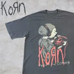 Korn バンドTシャツ フェードTシャツ ウォッシュブラック　XL