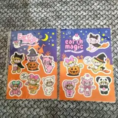 ②新品☆EARTHMAGICアースマジックマフィーハロウィンステッカー2枚セット