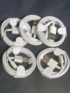 5本1m iPhone 充電器ライトニングケーブル Apple純正品質A5ta0
