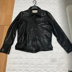 AVIREX シングルレザーライダースジャケット　ラム革
