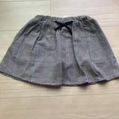 チェック柄インナーパンツ付スカート