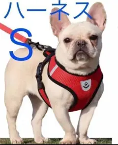 ペット用ハーネス (犬用)赤色 サイズS