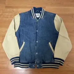 Levi's Silver Tab スタジャン デニム/ベージュ