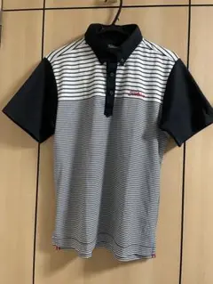 【最終値下げ】Titleist ストライプ ゴルフシャツ Lサイズ