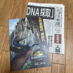映画 ジュラシック ワールド 復活の大地 非売品 新聞 厚紙ポスター