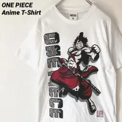 【新品タグ付き】ONE PIECE ワンピース ルフィ Tシャツ 侍 白 M
