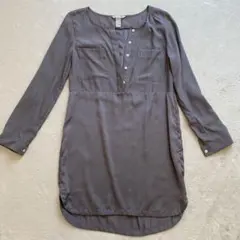 H&M グレー 長袖シャツ US 4