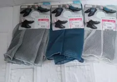 【新品未使用】レディース　メッシュとくつ下ソックス 3足セット 23-25cm