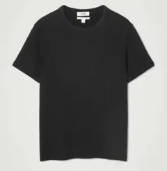 コス COS スリムフィットリブTシャツ 黒 Mサイズ