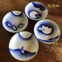 未使用品】深川青磁 月見うさぎ 5枚組 2セット （深川製磁