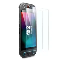 Switch2 9H硬度 強化 ガラスフィルム 画面保護 フィルム 2枚セット