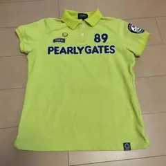 PEARLY GATES 蛍光イエロー 半袖ポロシャツ 1