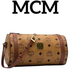 MCM エムシーエム ショルダーバッグ 斜めがけバッグ 筒型 ヴィセトス 総柄