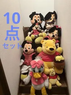 レトロ　ディズニー　ぬいぐるみ　ミッキー　ミニー　ドナルド　デイジー　大きい レトロディズニーぬいぐるみミッキーミニードナルドデイジー大きい
